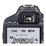 Technical illustration canon eos 550d vector